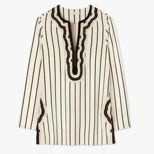 TORY BURCH NWT Filipa Slub Tory Tunic Top